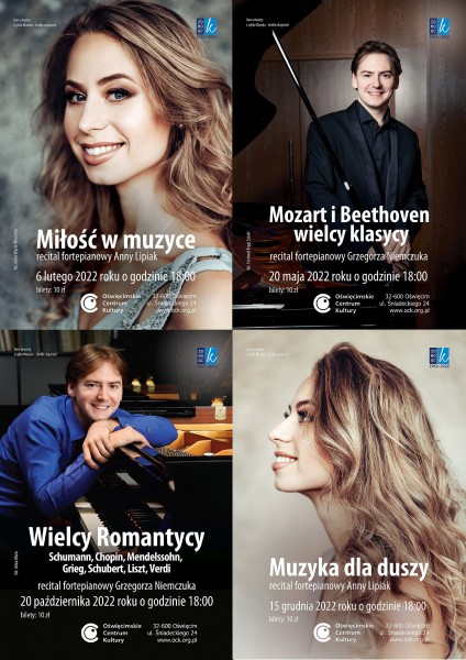 na ilustracji collage z czterch plakatw z koncertw z 2022 roku