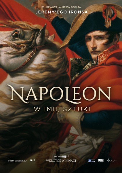 na plakacie Napoleon z obrazu na koniu