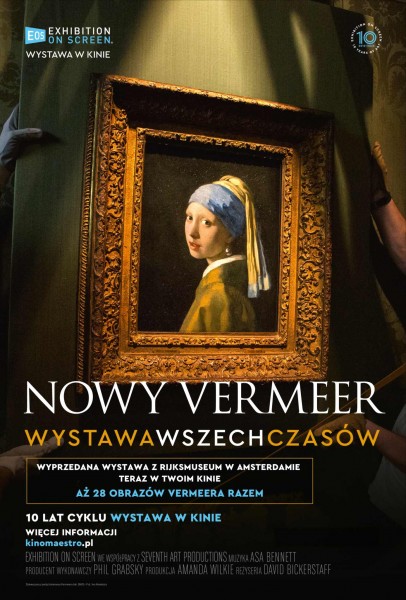 na plakacie fragment obrazu Vermeera, tytu filmu
