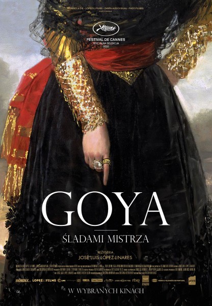 na plakacie fragment obrazu Goyi, stojca kobieta