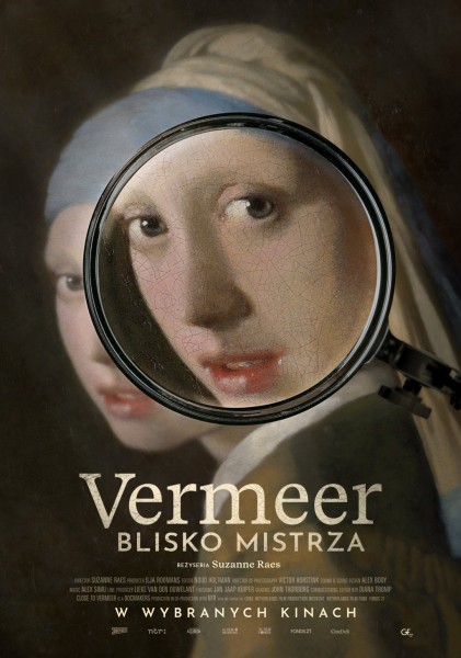 na plakacie fragment obrazu Vermeera, kobieta z per